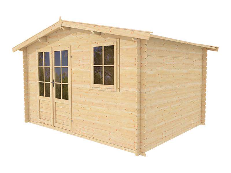 Outdoor wood prefab garden storage shed or workshop shed