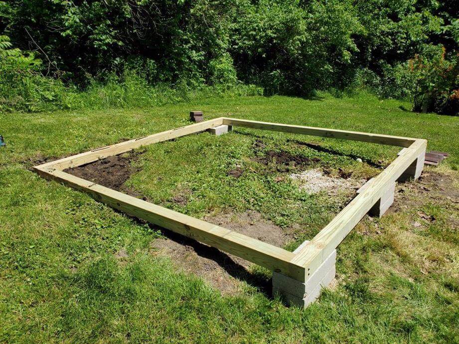 How To Build A Shed Foundation, Wooden Shed Floor On Blocks